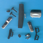 volume rubber
shutter rubber
battery lock
axes 
left/right rubber
little rubber