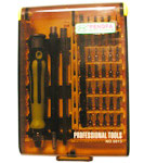 Include:   
 T4 T5 T6 T7 T8 T10 T15 T20  
 PH0 PH00 PH1 PH2 cross screwdriver 
 1.3 1.5 2.0 2.5 3.0 4.0straight screwdriver   
 1.5 2.0 star  
 H1.0 H1.5 H2.0 H2.5 H3.0 H3.5 H4.0  
 1.0 ball  M2.3 tine  
 PZ0 PZ1 screwdriver 
 Y0 1.5 2.0 tringal  
 M 2.5 3.0 3.5 4.0 4.5 5.0 5.5 
 Universal access  angle pole